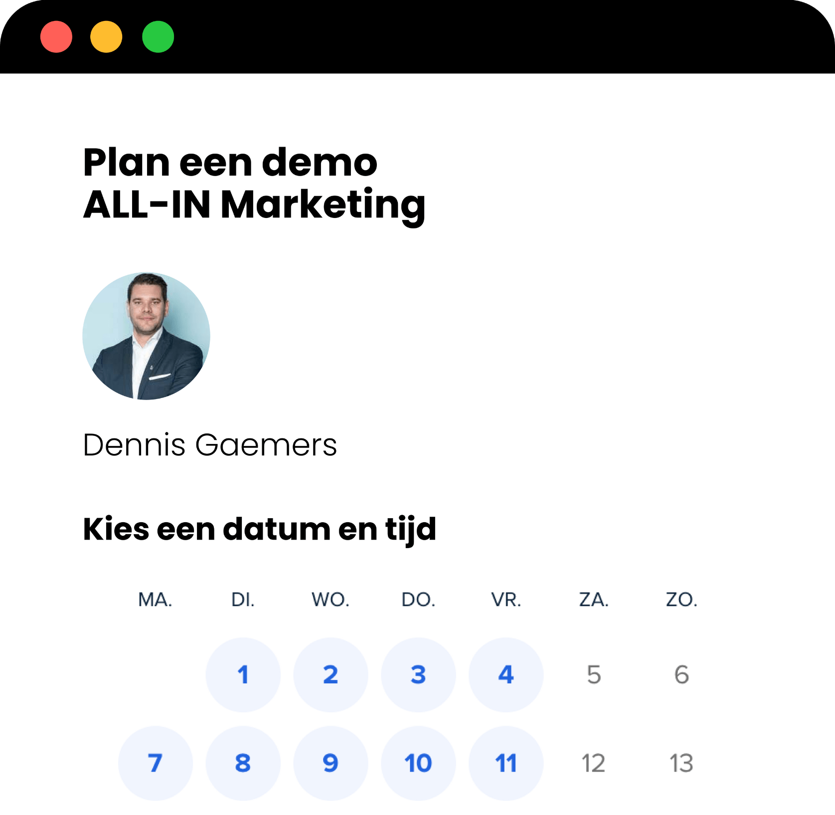 Boek een DEMO