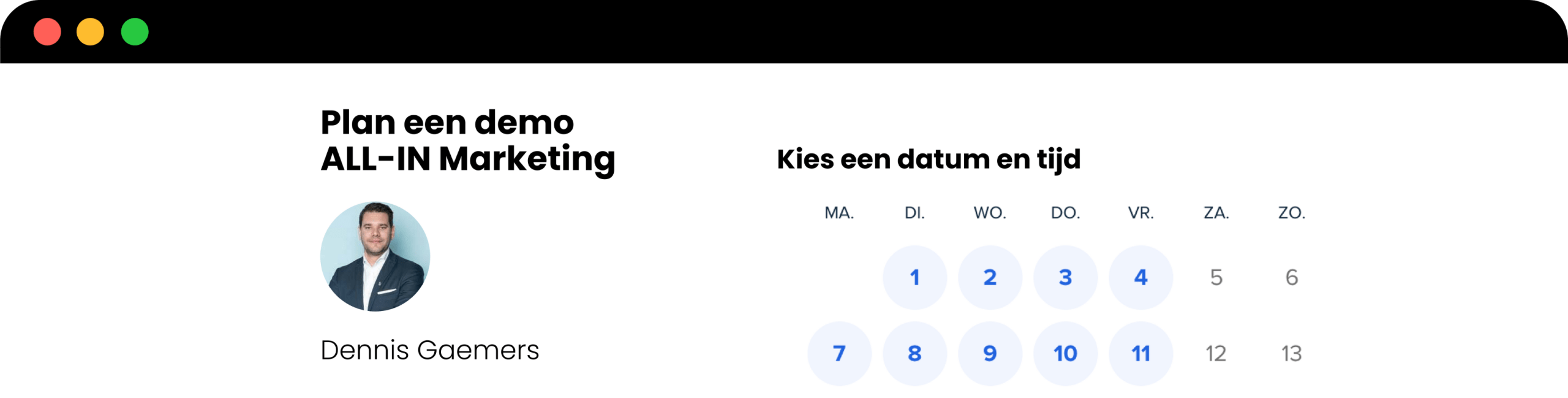 DEMO inplannen